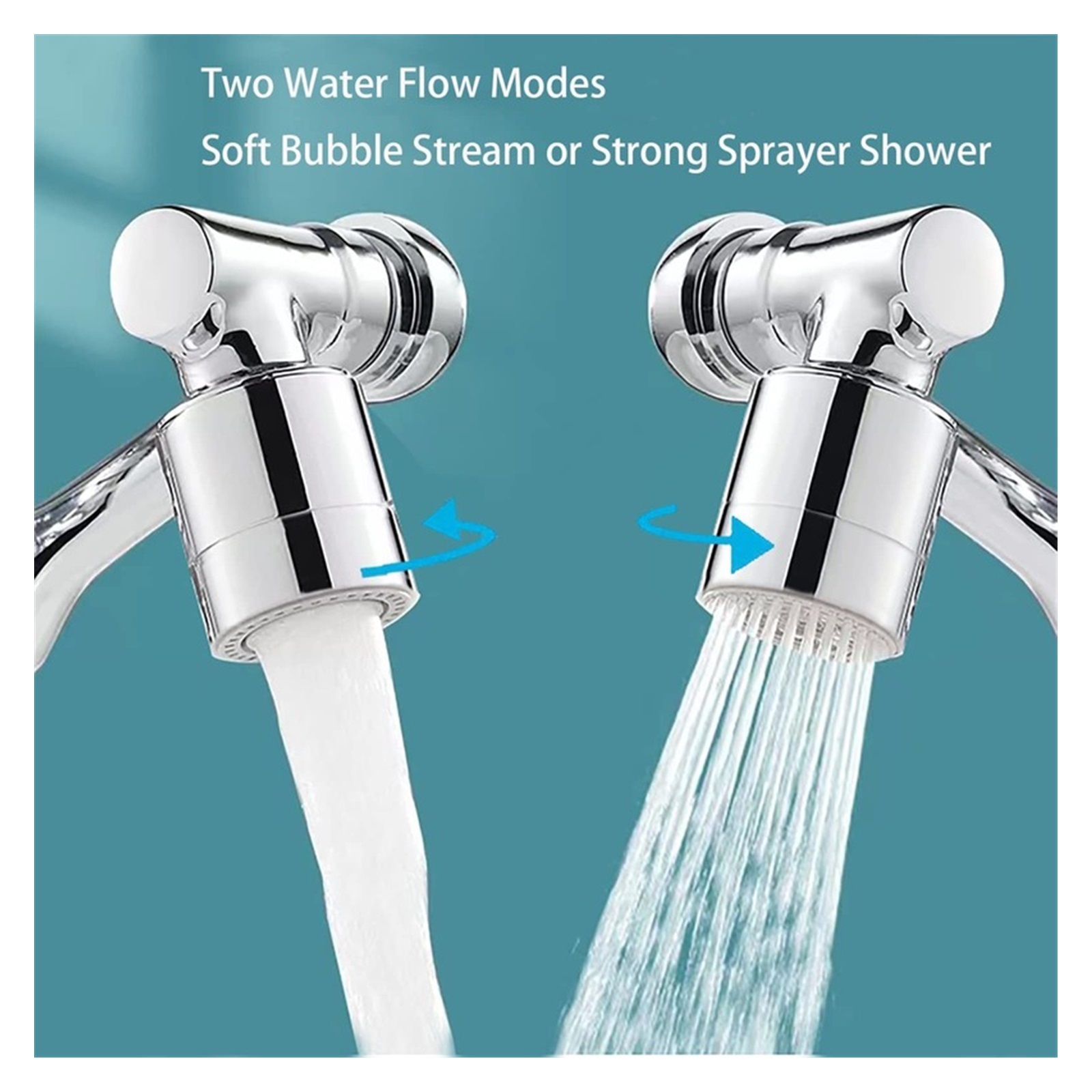 1080 Degree Universal Extension Faucet Washbasin Tap Splash Aerator Splash Filter Faucet Faucet Adaptor Rotary Robot Arm ,Water Saving