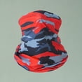 thumbnail image 4 of Summer Camo Neck Gaiter Cooling Face Mask Sun Hood Breathable Bandanas For Men Women Outdoor Sports Red One Size, 4 of 5