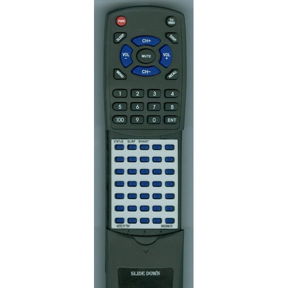 Replacement Remote for MAGNAVOX 483521917641, RT483521917641, 00T216EGMA01, PR357B, PR1357B, PR1357B121, 19PR17C