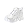 thumbnail image 3 of YOUYEDIAN Girls Boots Casual Fashion Lace Up Zipper Waterproof Ankle Leather Booties, 3 of 5