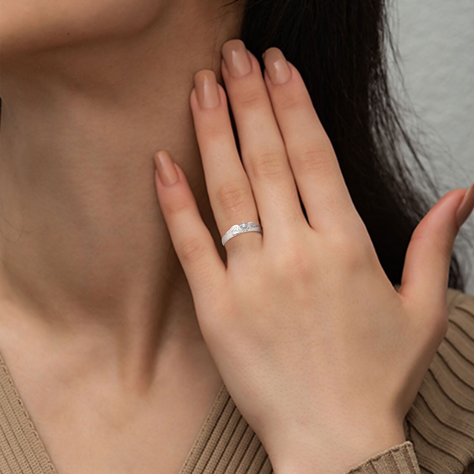 Awesome 14K White Gold Lab-Created 3Ct Diamond Halo Wedding Christmas Ring  Her | eBay