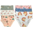 thumbnail image 3 of B&Q Soft Cotton Briefs for Toddler Little Girls - 6-Pack Assortment - Sizes 2T to 7T, 3 of 6
