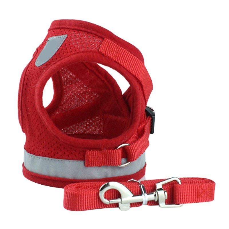 Reflective Dog Harness Adjustable Harness Collar Leash Dog Leads For