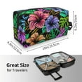 thumbnail image 4 of XMXT Large Capacity Makeup Bag, Tropical Floral Style Design Storage Bags Travel Toiletry Cosmetic Bag for Women Men, 4 of 9