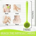 thumbnail image 4 of SUWU Silicone Back Scrubber for Shower Bath Body Brush with Long Handle, BPA-Free, Hypoallergenic, Eco-Friendly for All Skin Back Cleaning Wash for Men Women(Green), 4 of 7
