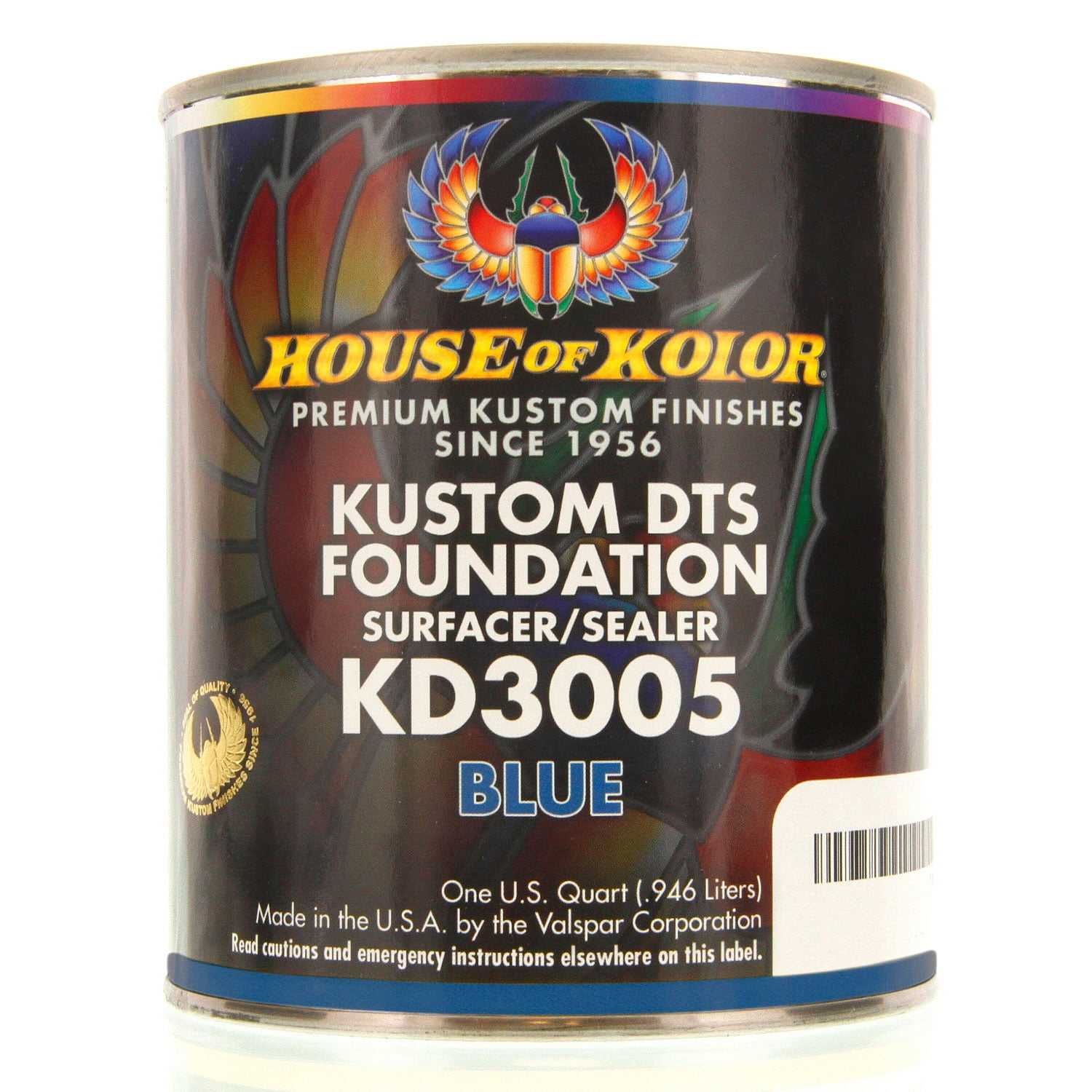 1 QUART BLUE Color KD3005 House of Kolor DTS Auto Surfacer Sealer Epoxy