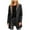 Black Coat for Women, variant on Women’s Hooded Long Trench Coat Loose Full Zip Design Windproof for Outdoor Travel City Strolls Cool Weather Black L