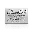 thumbnail image 1 of Friends Gift Friendship Engraved Wallet Insert Card Gifts for Women Men Sister Gifts from Sister Brother Graduation Gift for Boys Girls Birthday Wedding Gift for Teen Christmas Gift Metal Wallet Card, 1 of 4