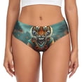 thumbnail image 1 of Balery Pond Meditating Tiger Ropa Interior de Algodón para Mujer con Dibujo – Braguitas Cómodas y Elásticas, Estilo Clásico-Medium, 1 of 6