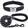 thumbnail image 2 of Yazoeia Buddy Dog Custom Collar Reflective Soft Leather Engraved Name Personalized Nameplate ID Tag CJC912-154533, 2 of 7
