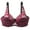 Wine, variant on Aoochasliy Wireless Bras for Women Push Up with Steel Ring Solid Color Double Breasted Push Up Bra