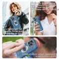 thumbnail image 6 of Dteck for iPhone 15 Pro Case with Screen Protector (2 Packs), Military Grade Drop Protection Shockproof Protective Phone Case with Rotating Ring Stand for iPhone 15 Pro,Blue+White, 6 of 6