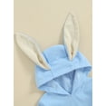 thumbnail image 6 of Bslissey Baby Girls Boys Easter Hood Corduroy Romper Long Sleeve Bunny Ears Hooded Jumpsuit Newborn Infant Casual Cute Bodysuit for Spring Fall 3M 6M 12M 18M, 6 of 9
