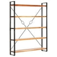 thumbnail image 1 of vidaXL 5-Tier Bookcase 140x30x180 cm Solid Acacia Wood, 1 of 4