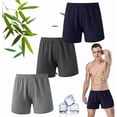 thumbnail image 1 of Boxer Hombre de 3 Piezas 3 Colores, Ropa Interior Hombre Fibra de Bambu Transpirable, Cómodos y Elásticos Calzones de Hombre Relaj con Bragueta de Botón para Deportes y Regalos, 1 of 4