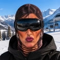 thumbnail image 5 of sruoe Funny Lady Ski Mask, Realistic Human Face Print Balaclava, 3D Printed Full Neck Gaiter, Novelty Winter Face Cover for Skiing Snowboarding Moto Outdoor Costume Parties Funny Holiday Gifts, 5 of 8