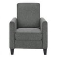 thumbnail image 2 of Ducee Transitional 2-Piece Gray Fabric Push Back Chair and Cleaning Care Kit Set, 2 of 14