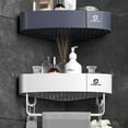 Stylish Corner Bathroom Counter Organizer Practical Bathroom Organizer Versatile Bathroom