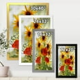 thumbnail image 4 of Designart 'Poppies and Sunflowers In The Wild' Traditional Framed Art Print, 4 of 4