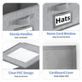 thumbnail image 3 of Organizador de gorras Aokeyee de 2 piezas apilable con tapa transparente, 3 of 6