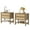 2 Drawer-Cherry Oak, variant on Surmoby 17.72"W Small Boho Nightstand Set of 2 with Rattan Drawer & Open Shelf, Coastal Farmhouse Bedside Table for Bedroom,White