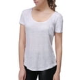 thumbnail image 3 of Richie House Women's Linen T-shirt with a Pocket RH2029-B-M, 3 of 6