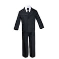 thumbnail image 5 of 7pcs Baby Boy Teen Formal Wedding Party Black Tuxedo Suits Vest Necktie Set S-20, 5 of 8