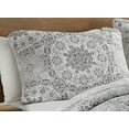 thumbnail image 5 of Cedar Court Quilt Set, King, Ravenna Medallion Gray, 3 Piece, 5 of 6