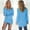 Blue, variant on DuoJiaJ Sweater For Womens Lightweight Soft Long Sleeve Crewneck Pullovers Sweater Loose Fuzzy Sweater Crewneck Sweater Women Blue L