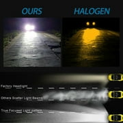 2pcs H7 Led Headlight Bulb Kit Car Fog Light Bulbs High Low Beam 110w 30000lm Super-Bright 6000k White