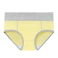 thumbnail image 4 of HNMKIU Plus Size Panties High Waisted Full Coverage Briefs for Ladies with Soft Stretch Fabric Womens Underwear Yellow,XXL, 4 of 4