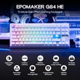 thumbnail image 2 of Teclado inalámbrico EPOMAKER G84 HE RGB Hot-Swap 8000 mAh, 2 of 8