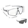 thumbnail image 3 of Photochromic Cycling Sports Glasses, Lightweight PC Transition Lens Riding Eyewear for Day Night Outdoor Bike Sports, 3 of 6