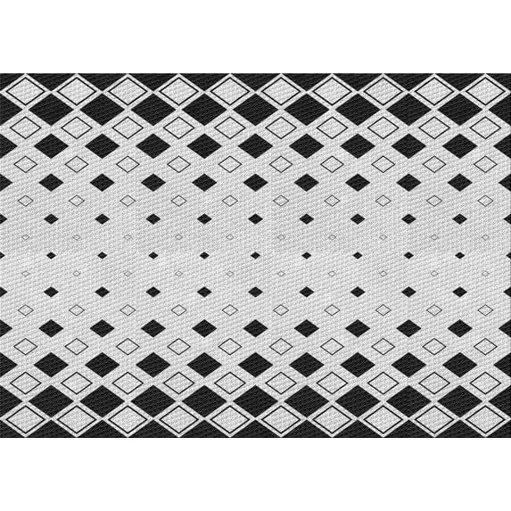 Ahgly Company Machine Washable Indoor Rectangle Transitional Platinum Gray Area Rugs, 2' x 3'