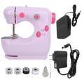 thumbnail image 2 of Table Sewing Machine, 100-240V Multifunction Sewing Machine, 2 Speed 2 Thread Mini for Beginners Diy Enthusiasts Cyan,Pink,White and Pink,White and Purple,Red, 2 of 7