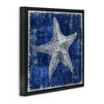 thumbnail image 4 of Stupell Industries Rustic Indigo Starfish Nautical & Beach Painting Black Floater Framed Canvas Art Print Wall Art, 25 x 25, 4 of 10
