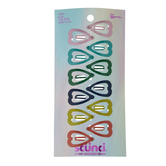 Scunci Snap Clips 12 Pieces