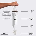 thumbnail image 4 of Woodstock Windchimes Habitats Chime Mirror Hummingbird, Wind Chimes For Outside, Wind Chimes For Garden, Patio, and Outdoor Décor, 21"L, 4 of 8