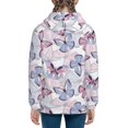 thumbnail image 6 of Kdxio Butterflies in Pastel Pattern Kids Boys Girls Zip Up Hoodie 3D Printed Hooded Sweatshirt Hoody Coat with Pocket 7-12 Y-Medium, 6 of 6
