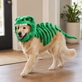 thumbnail image 4 of Pet Dinosaur Costume Halloween Dog Costume Plush Dino Skeleton Outfit, Soft Material with 3D Bone Details, Comfortable Pet Cosplay Clothes for Dogs Cats Dress Up,B M, 4 of 7