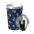 thumbnail image 2 of PAYOHTO Anchors Navy Blue Insulated Stainless Steel Tumbler 12 oz Thermos Come with Straw Kids Leak-Proof Travel Mug Cup, 2 of 7