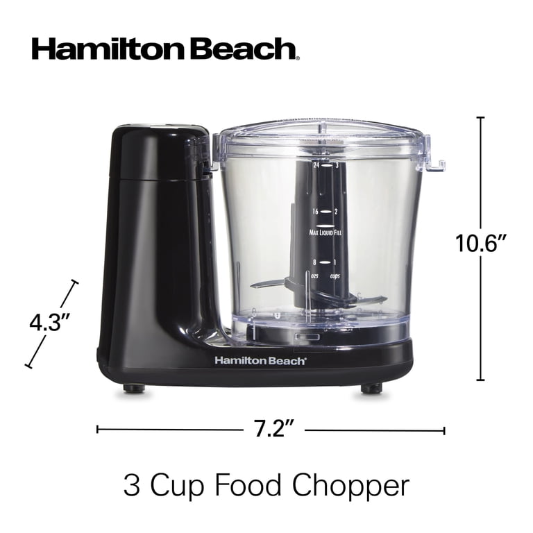 Hamilton Beach 3-Cup Electric Food Chopper, Black photo 8