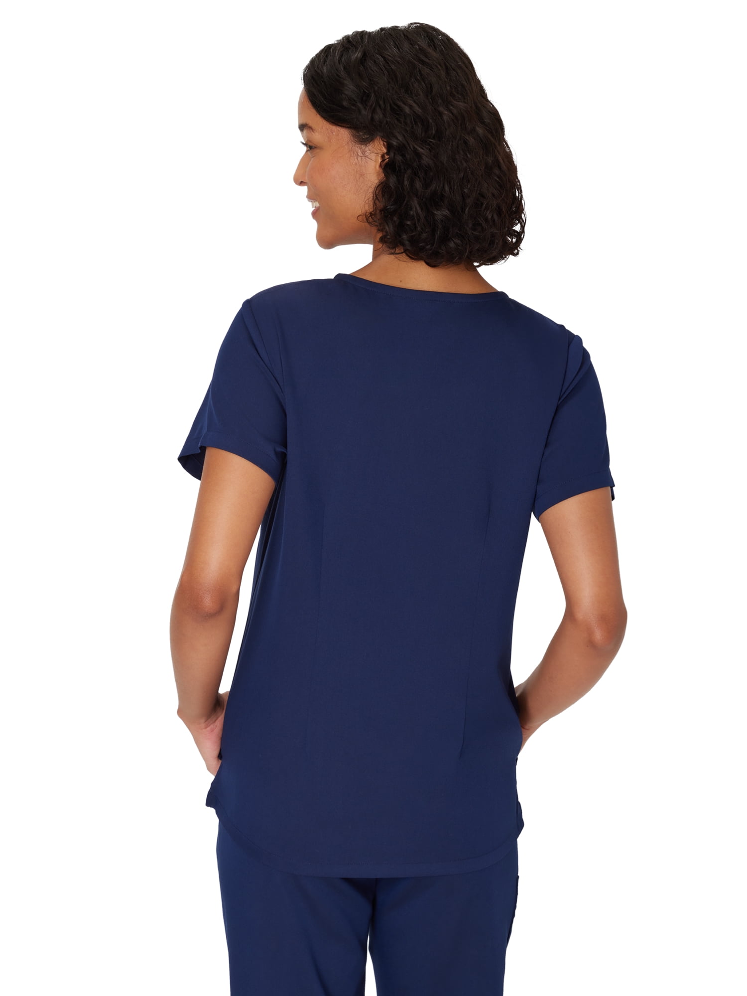 Hanes Women's Scrubs V-Neck Scrub Top, Premium, Short Sleeve, 1 Pocket, Sizes XS-3XL