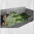 thumbnail image 6 of Music Soft Flannel Fleece Throw Blanket, Rock Concert Concept Band Performing on the Stage and Singing Festival, Cozy Plush for Indoor and Outdoor Use, 60" x 80", Green Dark Green Green, by Ambesonne, 6 of 6