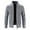 Grey, variant on Xmyrz Jackets For Men Long Sleeve Cosie Baggy Daily Life Cardigan Fleece Sweater Collared Top Coat Outerwear Jacket