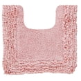 thumbnail image 5 of Better Trends 20" x 20" U-Shape Toilet Rug, 100% Cotton Bathroom Rug, Contour Mat, Water Absorbent, Non-Slip Bath Mat, Machine Washable, Pink Shaggy Border Collection, 5 of 5
