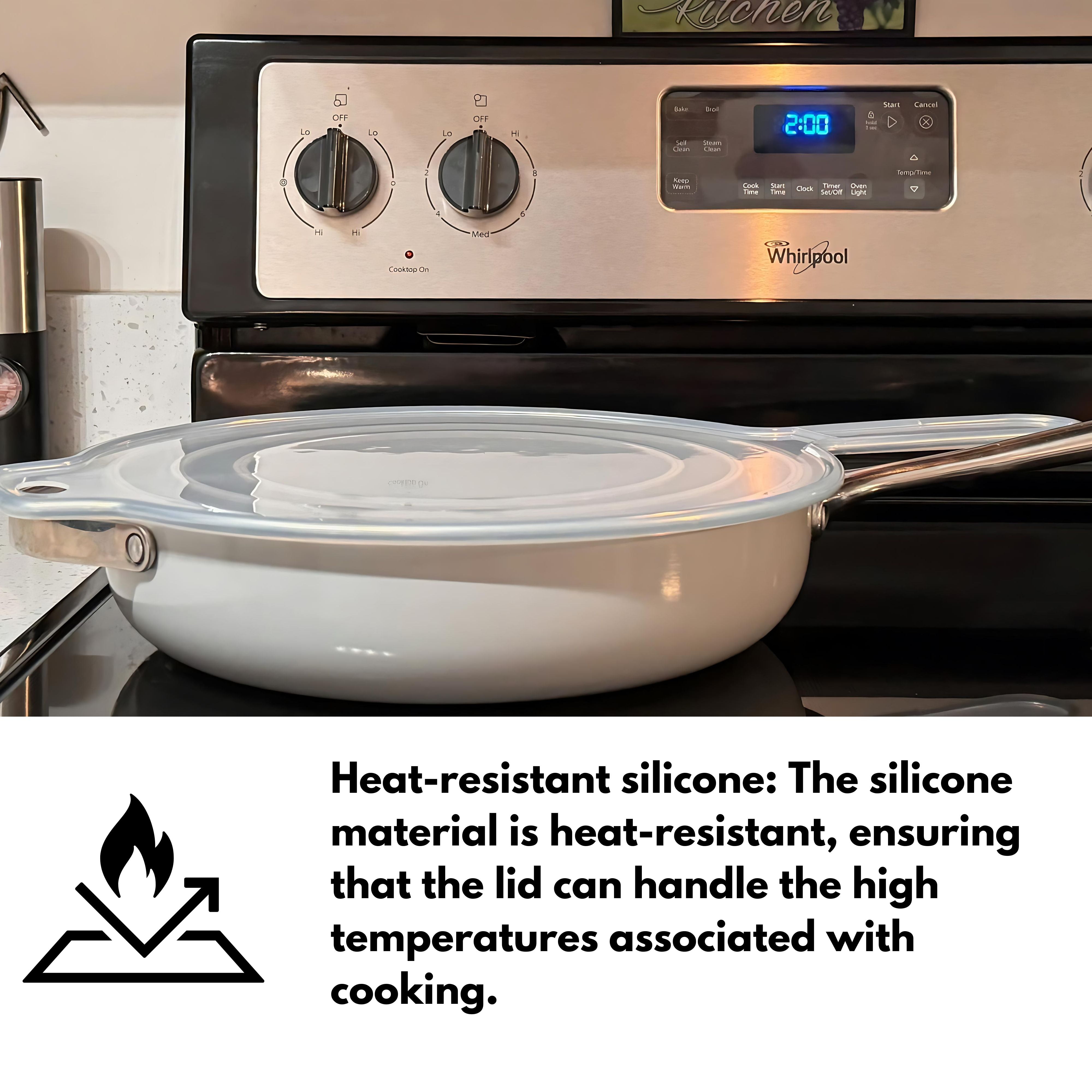 Mainstays Oven Safe Universal Silicone Lid for Pots for 12.8"