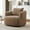 Dark Brown, variant on Euroco 360° Swivel Accent Chair with Ergonomic Armrests and Luxe Boucle Cushion
