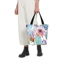 thumbnail image 6 of Kdxio Cactus Women Reusable Grocery Bags Foldable Ripstop,Reusable Shopping Bags for Shopping,Gym,Gift, 6 of 7