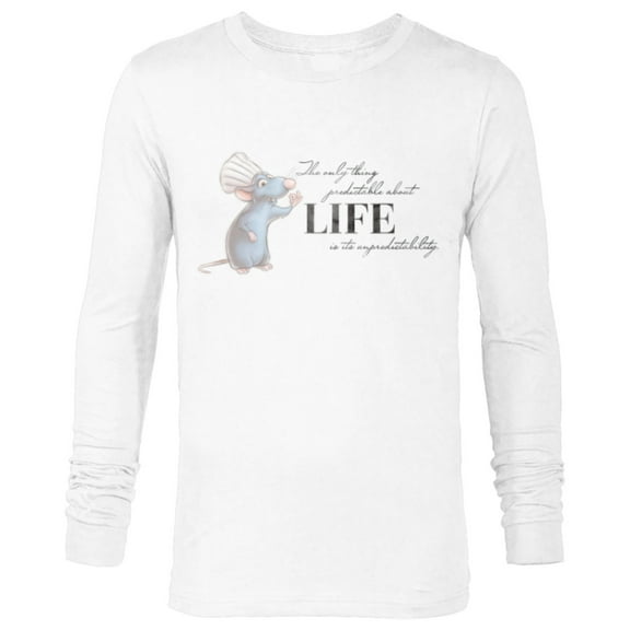 Disney 100 and Pixar’s Ratatouille Remy Unpredictable Life - Long Sleeve T-Shirt for Men - Customized-White